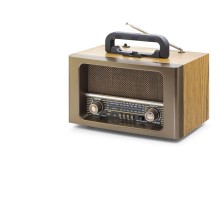 Bluetooth Nostaljik Hoparlör Fm Kumandalı 31 X 17.7 X 19.9 Cm NS6670BT
