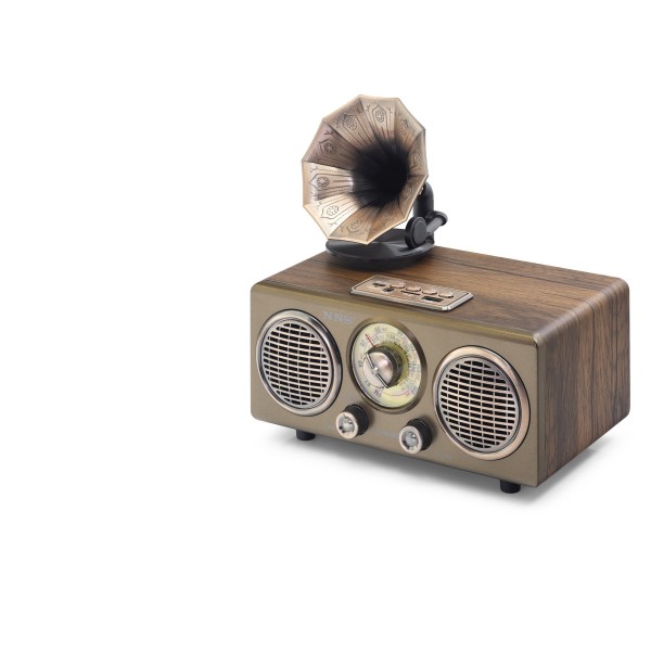 toptan-xml-dropshipping-Bluetooth Nostaljik Hoparlör Fm 210 X 130 X 208 Cm NS802BT