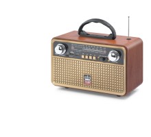 Bluetooth Nostaljik Hoparlör Fm 22.5 X 11.4 X 15.5 Cm NS8096BT