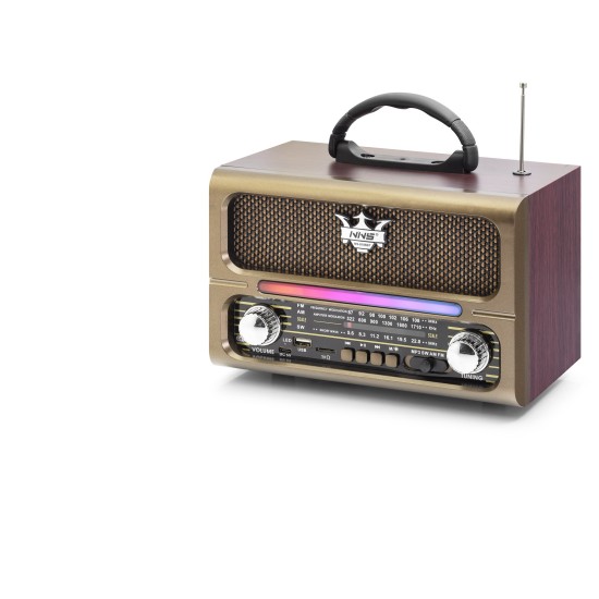 toptan-xml-dropshipping-Bluetooth Nostaljik Hoparlör Fm 23 X 12.4 X 16.3 Cm NS8188BT
