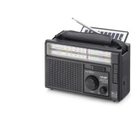 Bluetooth Solar Panelli Fm Radyo Usb Tf Nostaljik Hoparlör - Siyah NS9951BTS