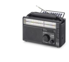 Bluetooth Solar Panelli Fm Radyo Usb Tf Nostaljik Hoparlör - Siyah NS9951BTS