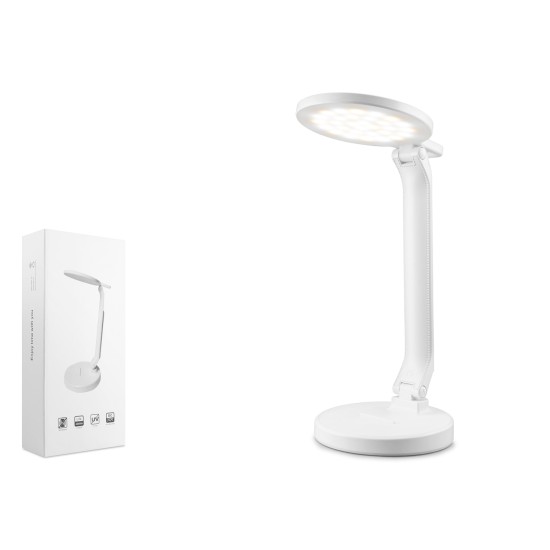 toptan-xml-dropshipping-Usb Şarjlı Masa Lambası - Beyaz Q908-2