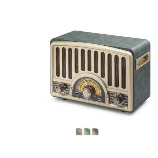 toptan-xml-dropshipping-Bluetooth Nostaljik Hoparlör Fm 30 X 15 X 20 Cm R1928BT