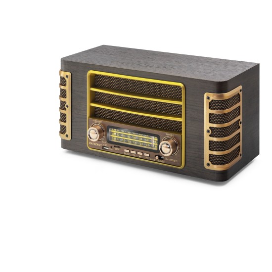 toptan-xml-dropshipping-Bluetooth Nostaljik Hoparlör Fm 345 X 183 X 174 Cm R1973BT