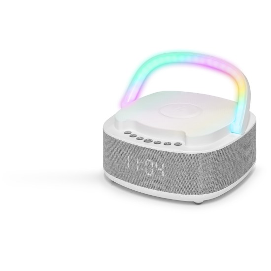 toptan-xml-dropshipping-Mini Bluetooth Hoparlör Fm Rgb - Beyaz S301