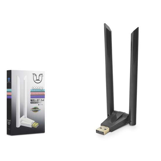 Usb Wifi Bluetooth Adaptör 600 Mbps Dual Band Bt 4.2 W168