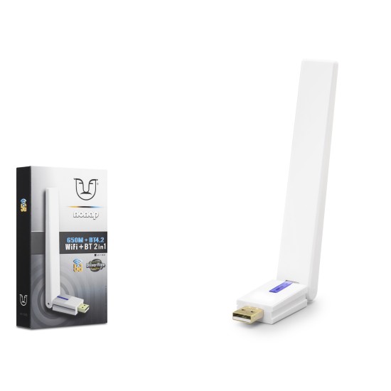 Usb Wifi + Bluetooth Adaptör Ac650 Dual Band W169