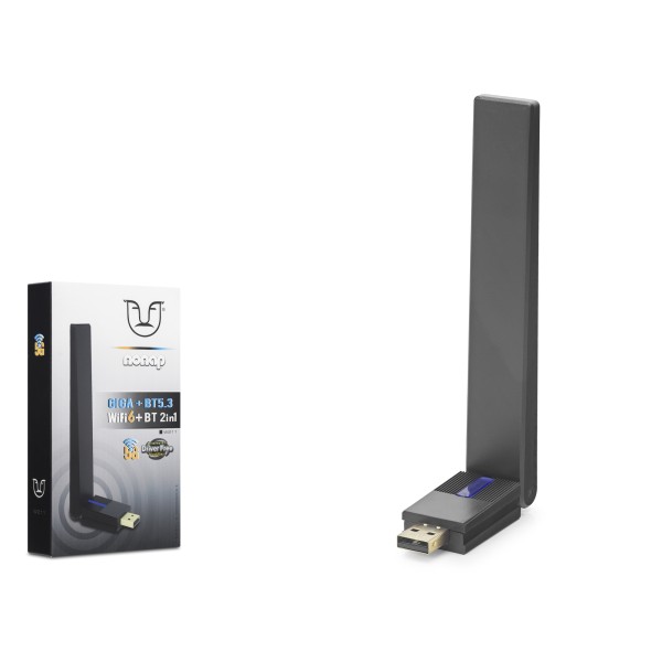 toptan-xml-dropshipping-Usb Wifi 6 + Bluetooth 5.3 Adaptör 2 In 1 W211