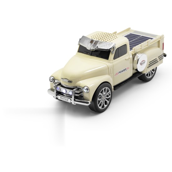 toptan-xml-dropshipping-Bluetooth Hoparlör Fm Antika Pickup Tasarımlı - Sarı WS695