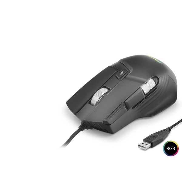 X13 Gaming Mouse 12400 Dpi 10 Tuş Makro 1000 Hz Rgb - Siyah