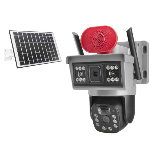 toptan-xml-dropshipping-Solar 4G Ip Kamera 2 × 3 Mp Lens V380 Siyah YT-15G
