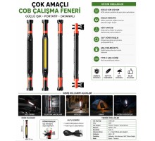 40W COB LED Şarjlı Çalışma Lambası Mıknatıslı Askılı Type-C GS2080