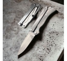 Katlanan Kelebek Çakı Metalik 15 Cm