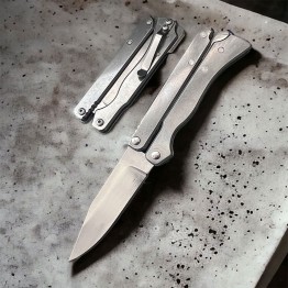 Katlanan Kelebek Çakı Metalik 15 Cm