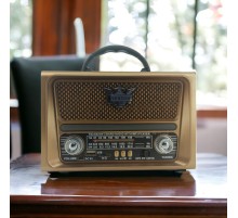 Nostaljik Görünümlü USB SD AUX Bluetooth Destekli Şarjlı Radyo RT-780