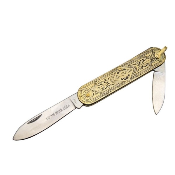 toptan-xml-dropshipping-Metal Saplı Sürmene 013 Geleneksel Hediyelik Çakı 14 Cm