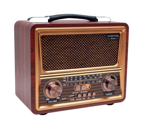toptan-xml-dropshipping-Everton RT-821 USB/TF/FM/Bluetooth Destekli Nostaljik Radyo