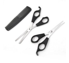 Kuaför Seti Saç Kesme ve İnceltme Makası Tarak Hediye 3lü Set