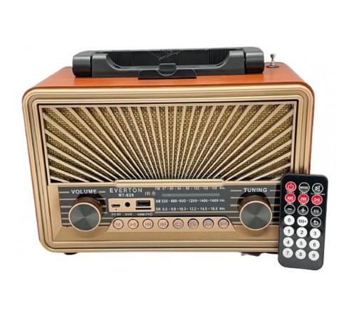 toptan-xml-dropshipping-Everton RT-829BT USB/SD/FM/Bluetooth Destekli Kumandalı Nostaljik Radyo