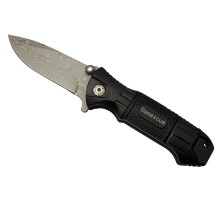 2-8 Damascus Kamp Çakı 20cm - Yarı Otomatik