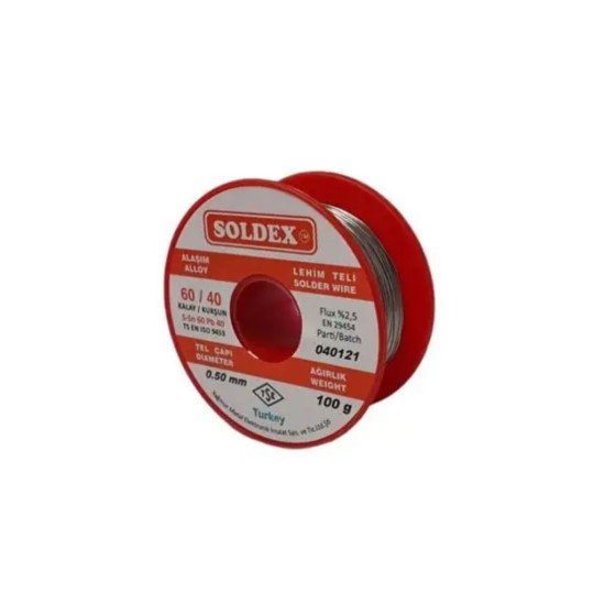 toptan-xml-dropshipping-60/40 Lehim Teli 100 gr 0,50 mm (Sn:60 / Pb:40)