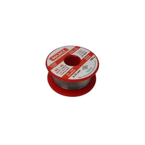 toptan-xml-dropshipping-60/40 Lehim Teli 100 gr 0,75 mm (Sn:60 / Pb:40)
