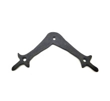 Antika Tarz Dekoratif Pirinç Zambak Gönye - Üst, 107x107 mm, Oksit