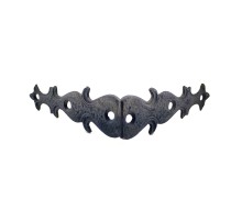 Antika Tarz Dekoratif Pirinç Kelebek Gönye - Yan, 105x105 mm, Oksit