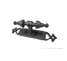 Antika Tarz Dekoratif Pirinç Burma Pencere Kolu - 152x32 mm, Oksit