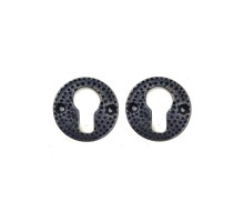 Antika Tarz Dekoratif Pirinç Oda Kilit Rozeti - 49mm, Oksit