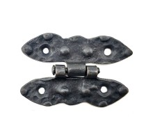 Antika Tarz Dekoratif Pirinç Bodur Menteşe - 75x50 mm, Oksit