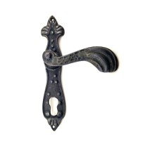 Antika Tarz Dekoratif Pirinç Mevlana Oda Kapı Kolu - 228x48 mm, Oksit