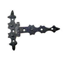 Antika Tarz Dekoratif Pirinç Yıldız Kuyruklu Menteşe - 85x110 mm, Oksit