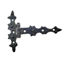 Antika Tarz Dekoratif Pirinç Yıldız Kuyruklu Menteşe - 85x110 mm, Oksit