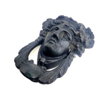 Antika Tarz Dekoratif Pirinç Sezar Kapı Tokmağı, Taktak - Oksit