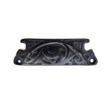 Antika Tarz Dekoratif Pirinç Lale Tas Mobilya Kulbu - 30x90 mm, Oksit