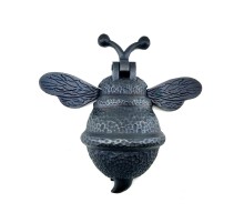 Antika Tarz Dekoratif Pirinç Arı Kapı Tokmağı, Taktak - Büyük, 163x150mm, Oksit