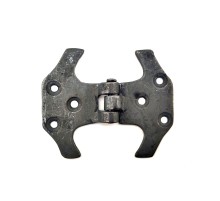 Antika Tarz Dekoratif Pirinç Fit Menteşe - 67 mm, Oksit