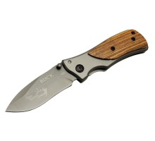 Buck Family X35 Kahverengi Kamp Çakı 15cm- Manuel, Ahşap Sap