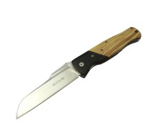 Buck Knives BK-016ZBR Kamp Çakı 23 cm - Ahşap Saplı, Kılıflı, Kutulu, Kemerllikli