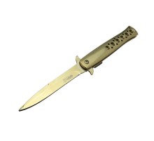 Tac-Force 1111A T-Lite Gold Kamp / Av Çakısı 23cm- Yarı Otomatik, Metal Sap