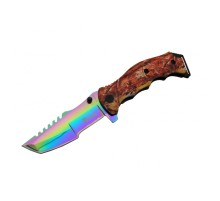 Tanto FST 3039 A Tırtıklı Gökkuşağı Kamp Çakı 23 cm - G10 Sap, Yarı Otomatik