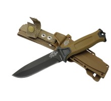 Tiger Tactical HTM 1041 B Kahverengi Outdoor / Survival Bıçak 27cm - Kauçuk Sap, Kılıflı, Kutulu