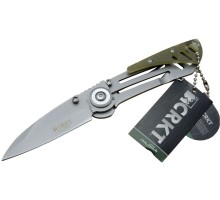 CRKT CR 0087 KM Kamp Çakı 18 cm - Metal Saplı, Otomatik, Kılıflı