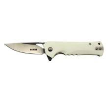 Crkt Muskie 202 AWY Beyaz Kamp / Outdoor Çakı 18cm - Yarı Otomatik, Kutulu