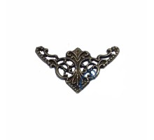 Dekoratif Köşe Süsü, Köşelik - Küçük, 19x34mm, Antik, 1 Adet