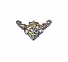 Dekoratif Köşe Süsü, Köşelik - Küçük, 19x34mm, Sarı, 1 Adet