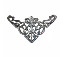 Dekoratif Köşe Süsü, Köşelik - Büyük, 31x55mm, Nikel, 1 Adet