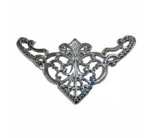 Dekoratif Köşe Süsü, Köşelik - Büyük, 31x55mm, Nikel, 1 Adet